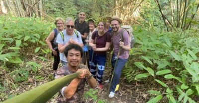 1 Day trekking : Chiang Rai popular activity,Fun in Nature. - Hot Spring Start: Forest and Bamboo to Lisu Village