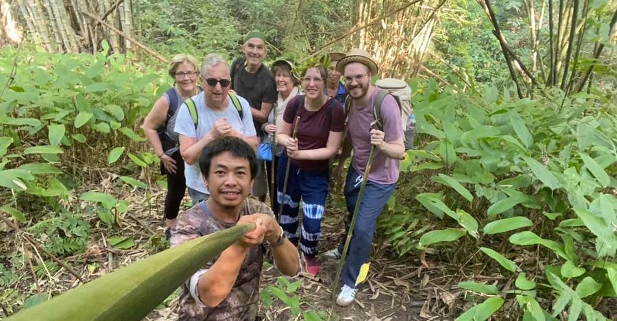1 Day trekking : Chiang Rai popular activity,Fun in Nature. - Hot Spring Start: Forest and Bamboo to Lisu Village