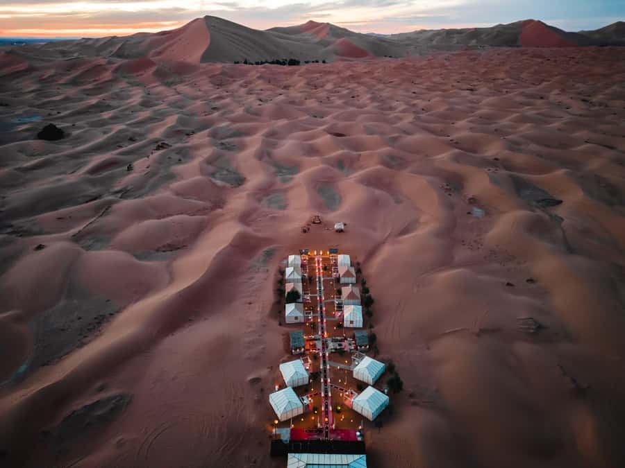 1 night Camel Trek in Merzouga Desert - Dinner, tea, and Berber music around the fire