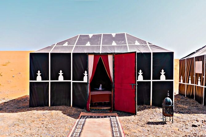 1 night Camel trek in Merzouga Desert Luxury Camp NO EXTRA - Mint tea, stars, and Berber music around the fire