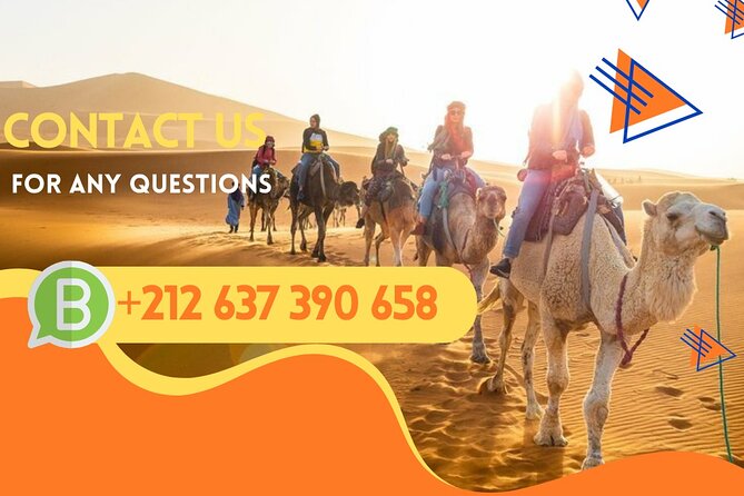 1 Night in desert Merzouga with Camel trek - Erg-Chebbi, Morocco - Key takeaways before you go