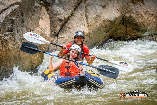 10KM Inflatable Kayaking and 3HR Trekking Adventure - The 3.2 km jungle trek: creek walking and a 10-meter waterfall finish
