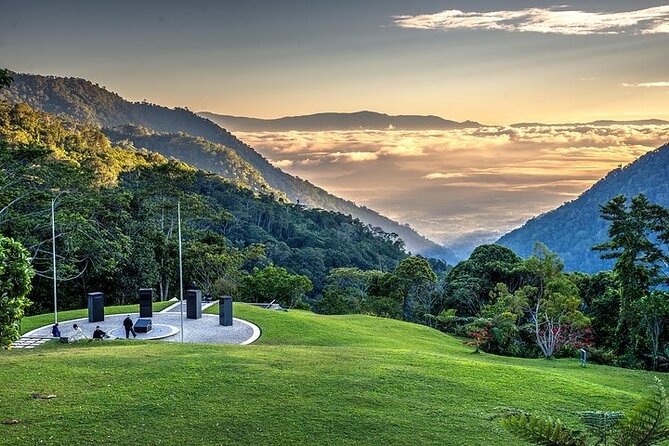 ADVENTURE KOKODA 10-Day Premium Kokoda Campaign Trek Australian Led - Mt Bellamy track junction and Kokoda Gap: long views down to Yodda Valley