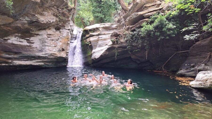 Andros: Achla River Trekking to the Waterfall - The swim stop: what to expect in the water