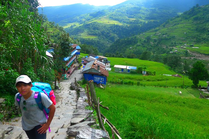 Annapurna Base Camp Trek -8 days - Day 2: Ghandruk to Chhomrong via Kimrong Danda ridgeline