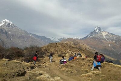 Annapurna: Mardi Himal Base Camp Trek - Day 1: Pothana viewpoint, Australian Camp, and your first real views