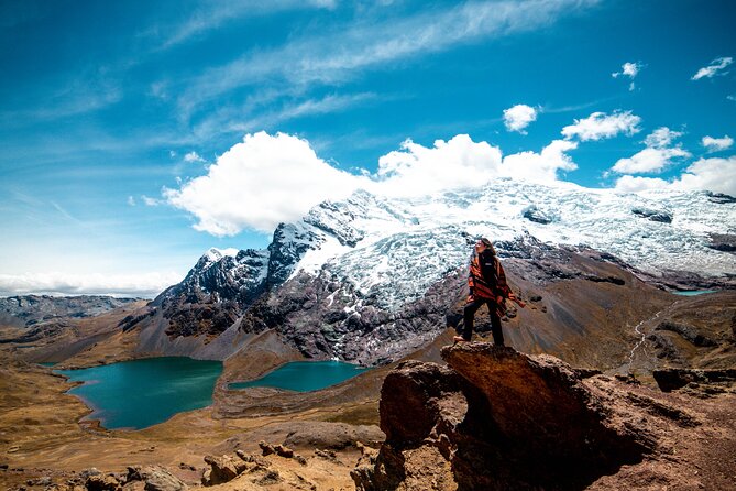 Ausangate and Rainbow Mountain Trek – 3 Days / 2 Nights - Day 2: Puca Pass, glacial lagoons, and the first big Rainbow Mountain reveal