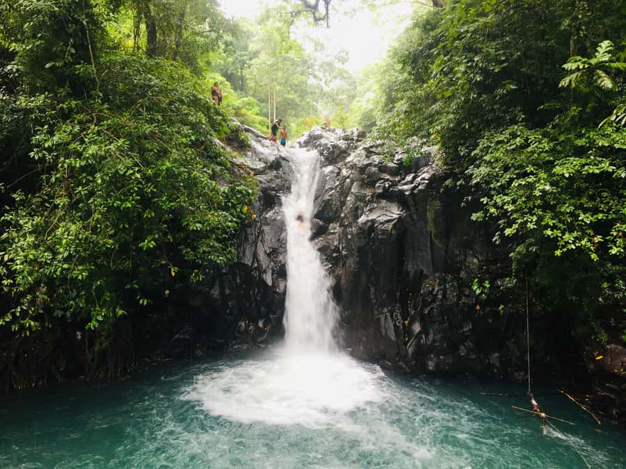 Bali: Sambangan Waterfalls Trekking, Sliding, & Jumping Trip - Aling-Aling Waterfall: the 5-meter option that eases you in