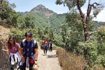 Bhadraj Forest Trek - The Bhadraj Hill Payoff: Temple Views and the Clear-Sky Reward