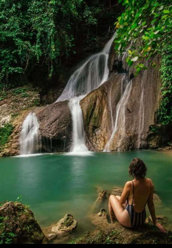 Bohol: Hidden Waterfall Hopping and Jungle Trek Adventure - First stop energy: Tranquil Falls and your first cool turquoise pool