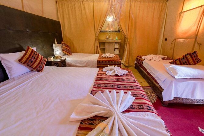 Camel trek with 1 Night in Luxury camp with Dinner+ Sundbording - Luxury Ensuite Desert Camp: Comfort That Keeps You Sleeping Like a Human