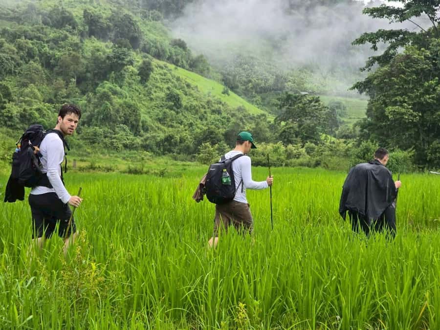 Chiang Mai: 1-Day Trekking Experience to Village & Waterfall - White Karen hill tribe village: cultural time that’s simple, not staged