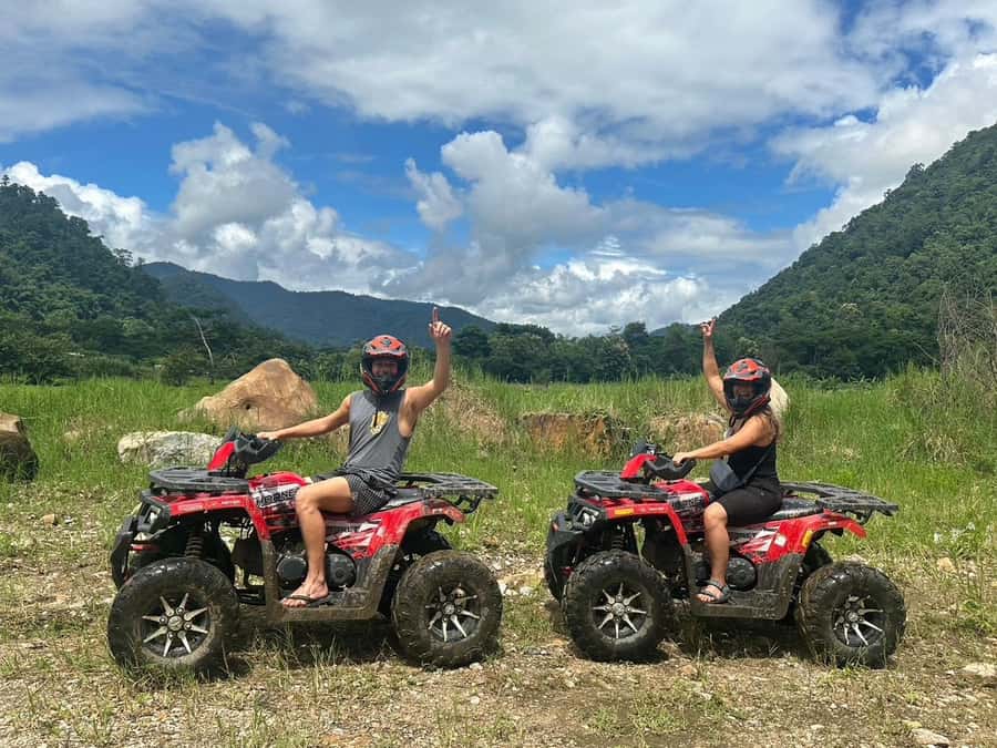 Chiang Mai ATV & White Water Rafting & Trekking to Waterfall - Trekking to the Waterfall: Plan for Uneven Trail and a Swim Moment