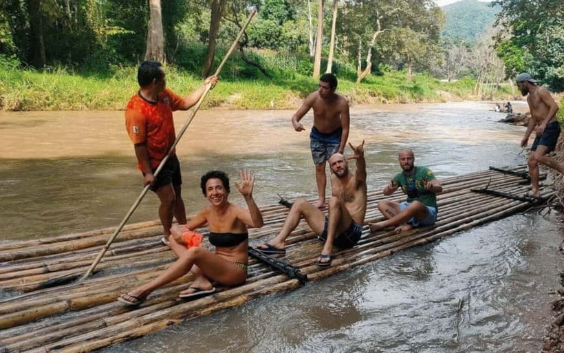 Chiang Mai: Jungle Trek, Elephants care & Bamboo Rafting - Bamboo rafting on a jungle river: the fun part, with one big “maybe”