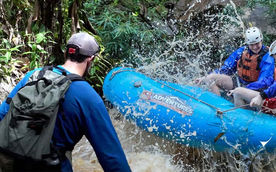 Chiang Mai: Whitewater Rafting and Waterfall Trekking Tour - Getting geared up safely: helmets, life vests, and CPR-first aid