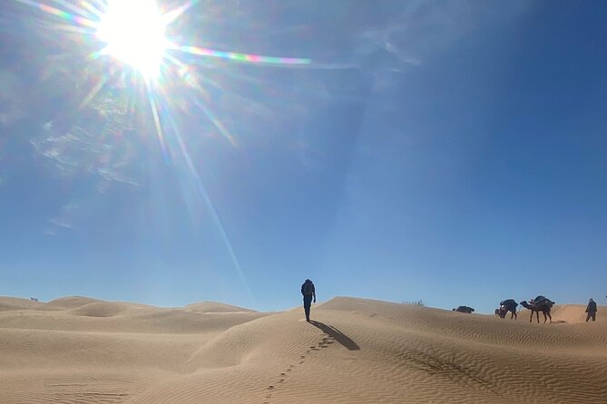 Desert tours and adventurous camel trekking through the Sahara - Your pickup back to reality: 4x4 to Douz and souks with dates