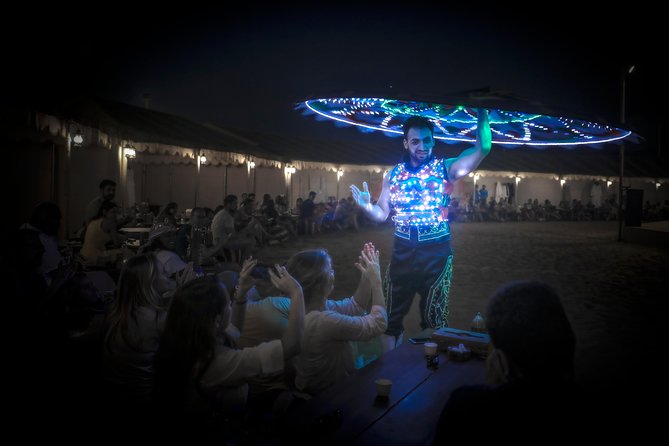 Dubai Sunset Camel Trekking With BBQ Dinner at VIP Camp - Al Khayma Desert Camp: Tea, Dates, Shisha, Henna, and Dressing Up