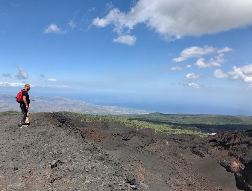 Etna: Craters of the 2002 Eruption Trekking Experience - Views from the eruptive theater and the Calabrian Coast