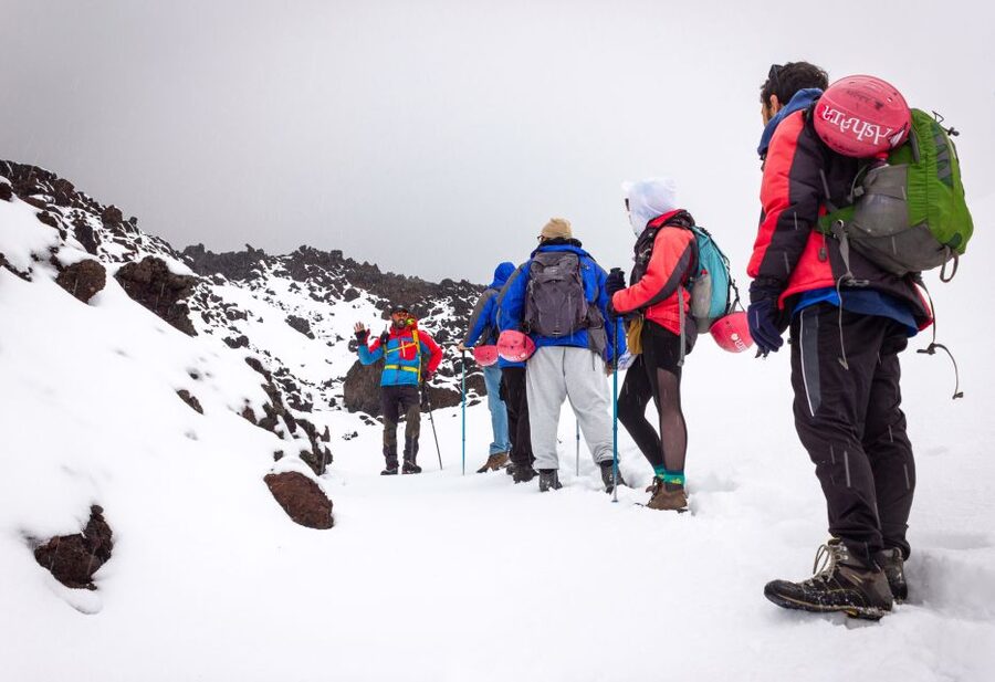 Etna South: High Altitude Winter Trek with an Alpine Guide - Rifugio Sapienza start: meeting, gear, and that cable car moment