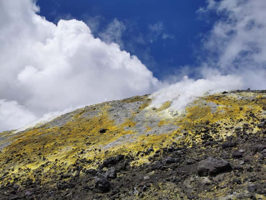 Etna: summit craters trekking with volcano guide 3350mt - Walking up: the crater approach through lava and lunar ground
