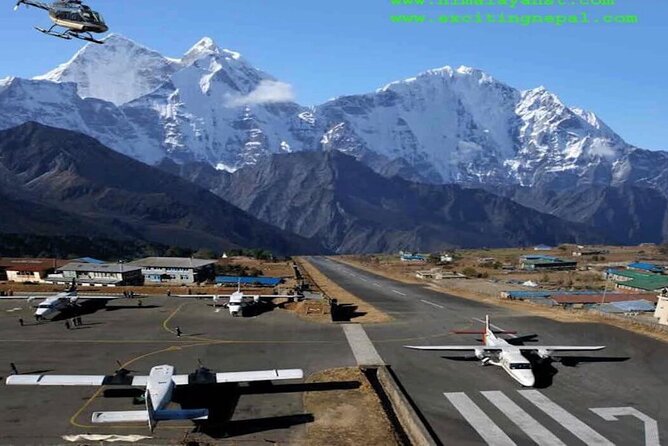 Everest Base camp Trek-12 days - Dingboche climb: birch, conifer, rhododendron, and big mountain names