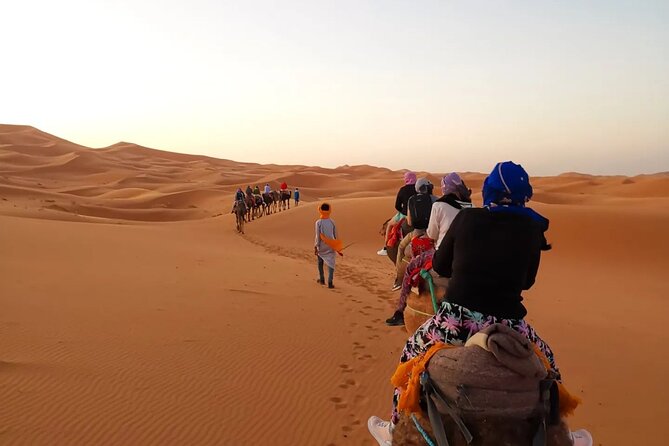 Fes to Sahara Desert 2-Day Tour: Camel Trek, Berber Camp & Sunset - Private Berber camp with real basics: dinner, shower, and stars