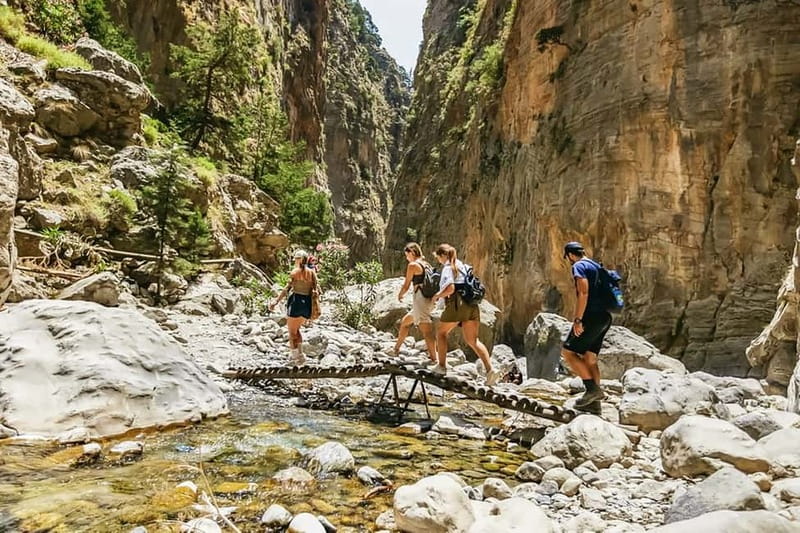 From Chania: Full-Day Samaria Gorge Trek Excursion & Guide - Omalos to Samaria Gorge National Park: entering the trail system