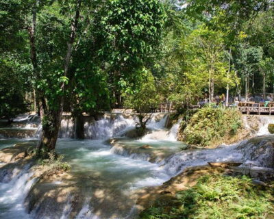 From Luang Prabang: Thin Pha Trail & Tad Sae Falls Trek - Thin Pha Trail hiking to Xiang-Ngeun: rice paddies, ridges, and 4–5 hours of real walking