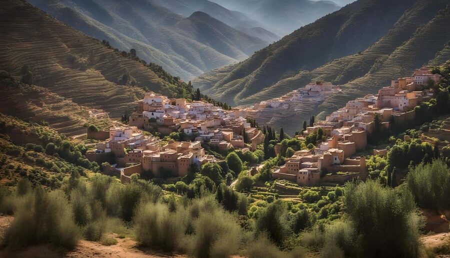From Marrakech: Trek to Atlas Mountains, Full-Day Trip Lunch - From Marrakech to Imlil: pickup, transit, and that first taste of tea