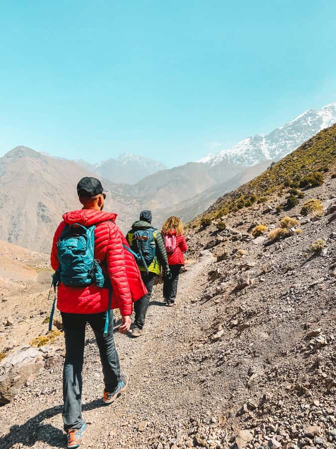 From Marrakech:Trekking in Atlas mountains 2 days - What to pack for comfort on steep parts and changing weather