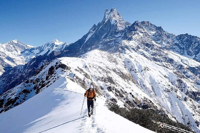 From Pokhara: 5-Day Mardi Himal Base Camp Trek - Mardi Himal Base Camp day: sunrise payoff and Machapuchare closeness