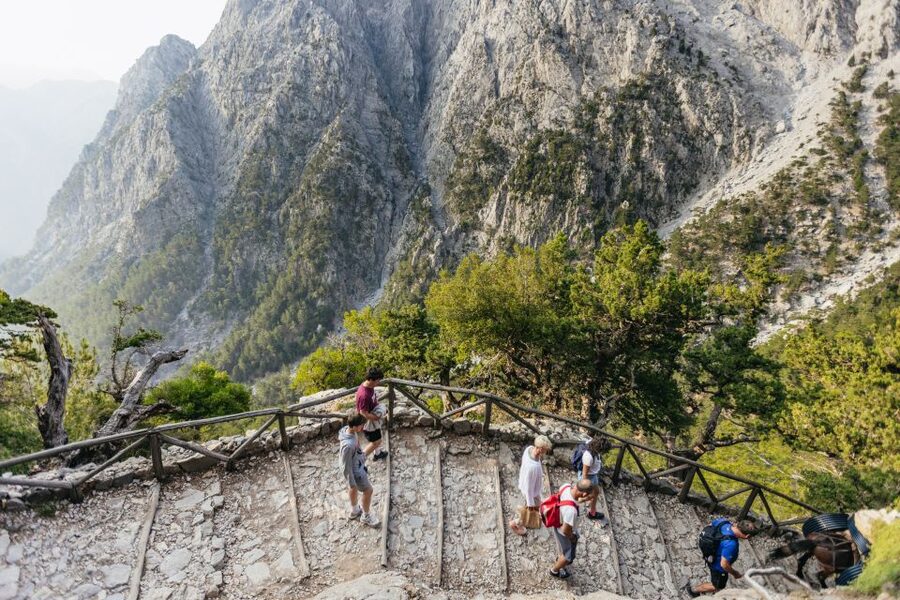 From Rethymno: Samaria Gorge Full-Day Trek, Pickup & Guide - Pickup to Omalos Breakfast: White Mountains Before the First Steep Step