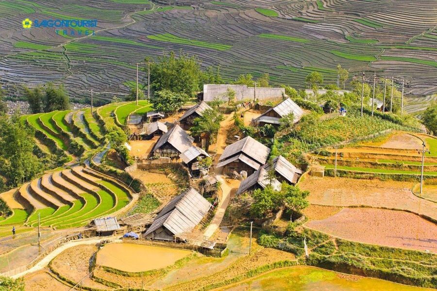 From Sapa: Terrace Fields and Local Villages Trek with Lunch - From Sapa to terraces: rice, corn, and potato fields on a more natural route
