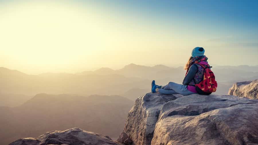 From Sharm: Mount Moses Trekking, Sunrise & Monastery Visit - The climb to the summit: the 7 km approach and the 750 steps