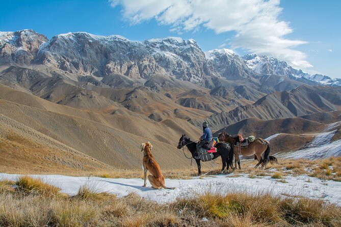Horse Trek to Kel Suu Lake - First Riding Day in Kok-Kiya: A 13 km Ride with River Crossings