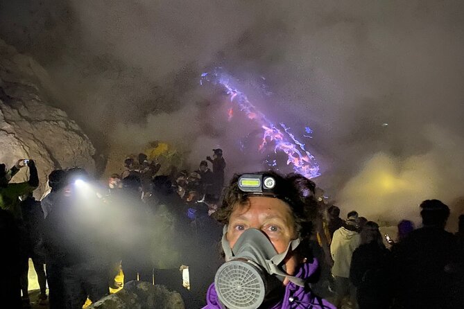 Ijen Blue Fire Trekking - The crater approach: blue fire, smoke, and timing with the guides
