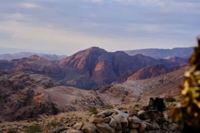 Jordan Trail: Dana to Petra 4-Day Trekking Tour - Walking Wadi Dana and the road from green to desert
