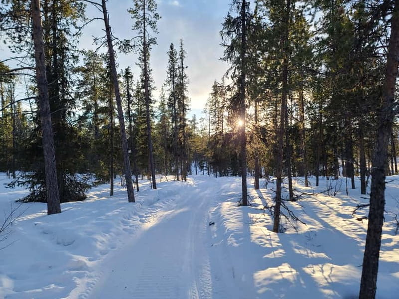 Kiruna: Snowshoe Trek with Warm Beverage and Sandwich - Gear Up: Warm Overalls, Boots, Snowshoes, and Poles
