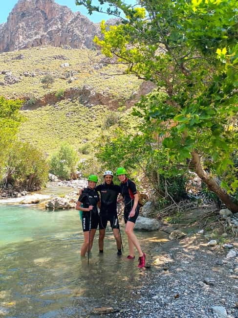 Kourtaliotiko Gorge: Guided River Adventure Trek with Lunch - The cold-water beginning: swimming to the hidden waterfall