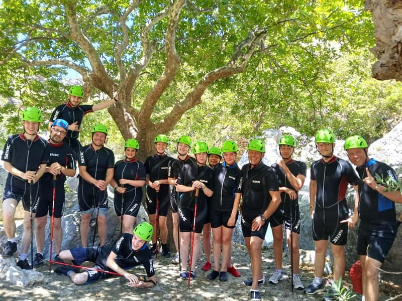 Kourtaliotiko Gorge: Guided River Adventure Trek with Lunch - Snacks under plane trees, then gardens and olive groves