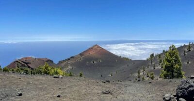 La Palma: Guided trekking tour to volcanoes south - El Pilar Refuge to Pico Birigoyo: the climb with the first big reads
