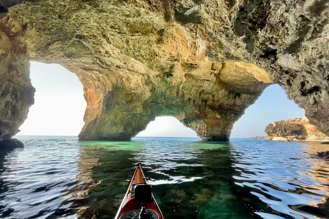 Leuca kayak tour + swimming + speleo-trek in cave - Sliding Through the Ionian Caves: Dragon, Lovers, Three Doors, Nativity