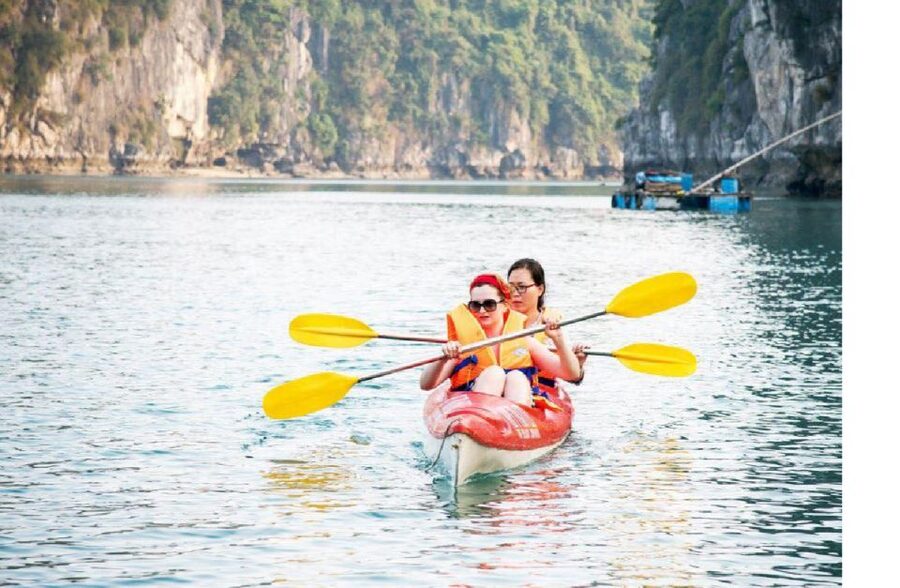 Long Trekking Catba national park, Lan ha bay full day trip - The Catba Papillon pool party: why the ending feels smart