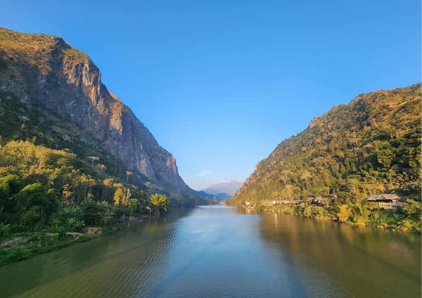 Luang Prabang: Nong Khiaw 3-Day Trekking & camping, Homstay - Day 3: Boat to Muang Noi, Cave + Viewpoint, Then Tad Mork Waterfall