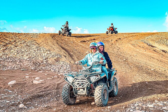 Marrakech: Agafay Desert Quad Biking & Camel Trek & Dinner & Show - Quad Biking for 40 Minutes in Two-Person Quads
