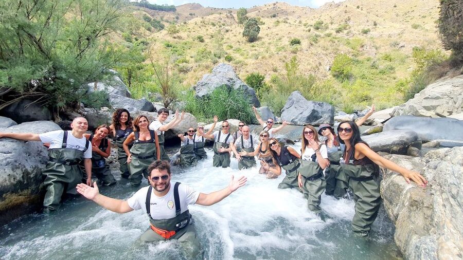 Motta Camastra: River Trekking Tour in the Alcantara Gorges - The 2-Kilometer Riverbed Route: Waterfalls, Eddies, and Small Rapids