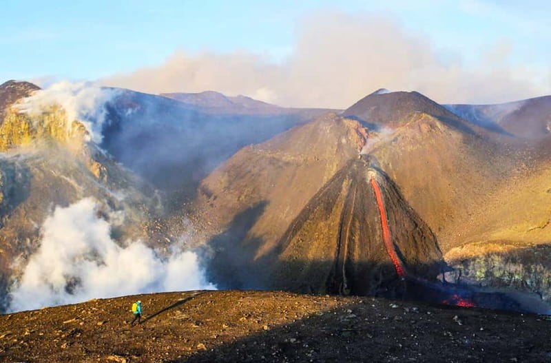 Mount Etna: Trek to 3000m with cable car and jeep - Lava flows and walking inside a lava channel: the signature wow moment