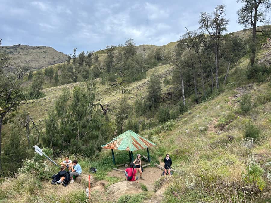 Mount Rinjani: 2D-1N Trekking Summit Sunrise Point Join Tour - The descent: crater rim breakfast and a long return
