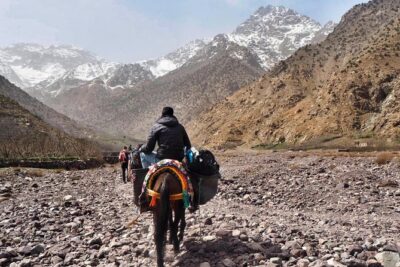 Mount toubkal 2 day Trek - Day 1: the trek begins from the Imlil area to Toubkal Refuge