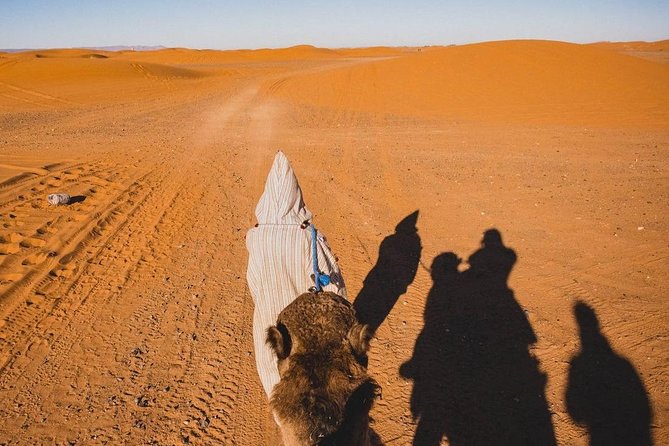 Overnight Camel trekking in Merzouga - The Sunset Stop and the Climb to Camp